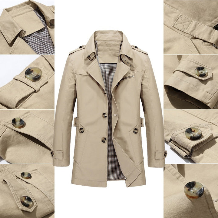 Victor™ | Klassieke heren trenchcoat