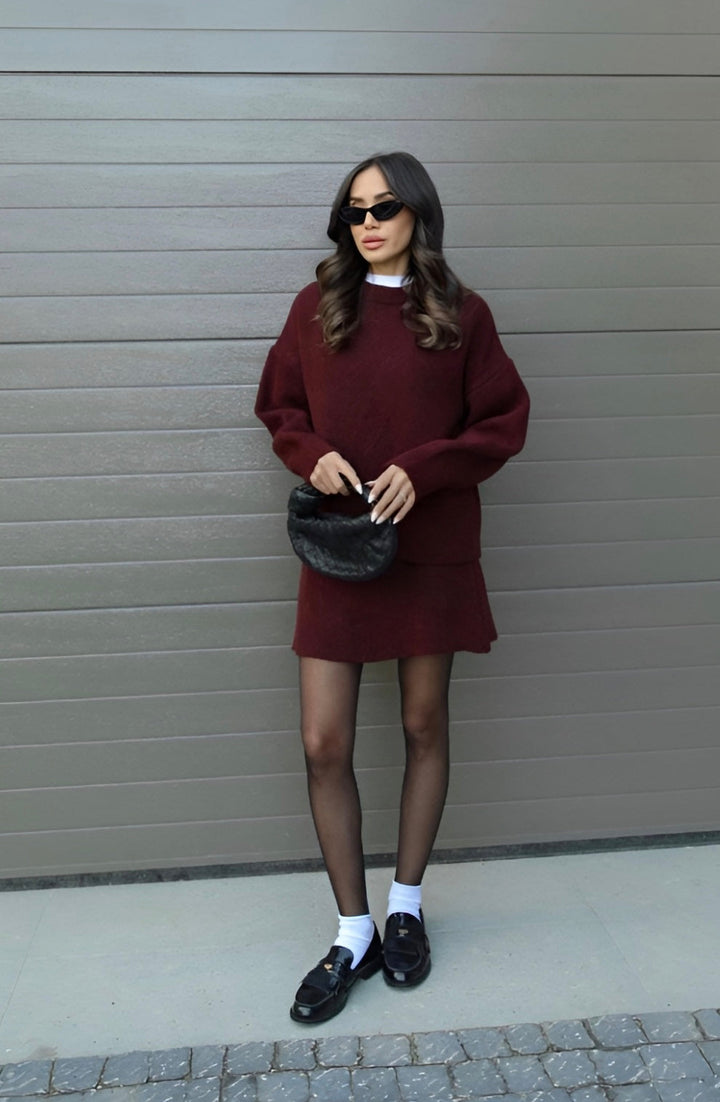 Noémie™ | Warme Winterset met Jurk & Sweater