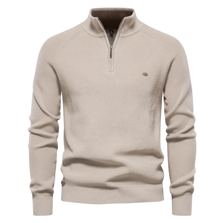 Mavero™ | Elegante Gebreide Herentrui met Rits