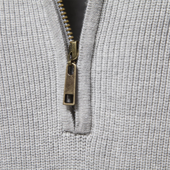 Mavero™ | Elegante Gebreide Herentrui met Rits