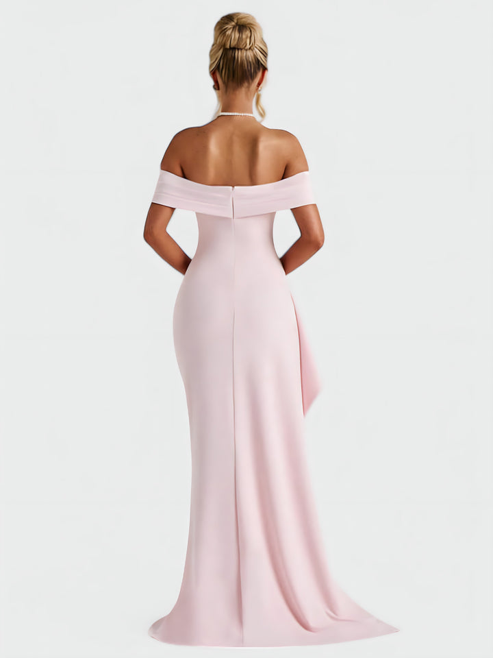 Céleste™ | Off-Shoulder Sculpted Maxi Dress