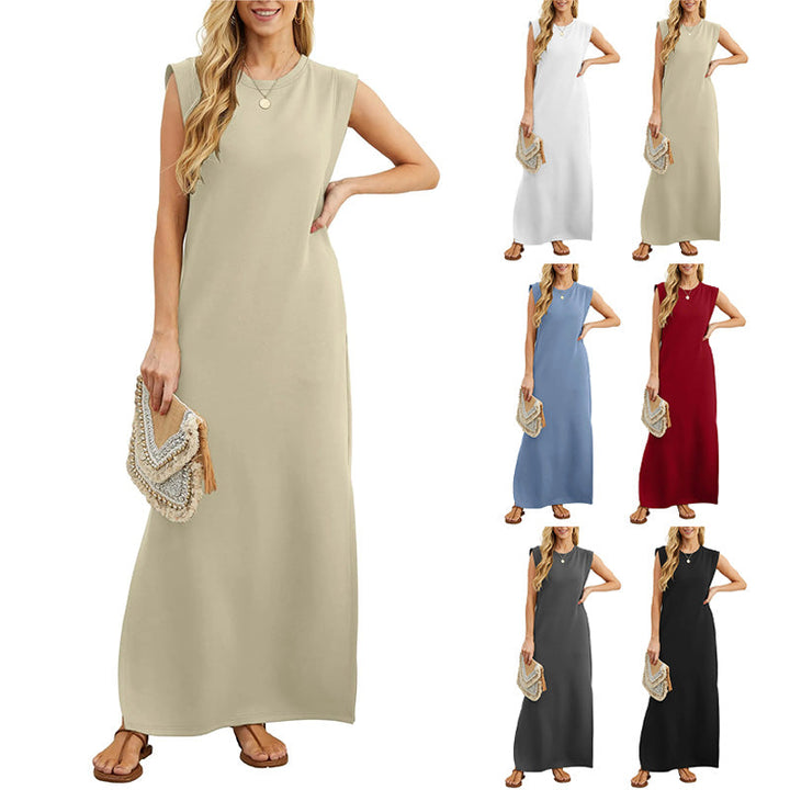 Sena™ | Mouwloze maxi-jurk met split